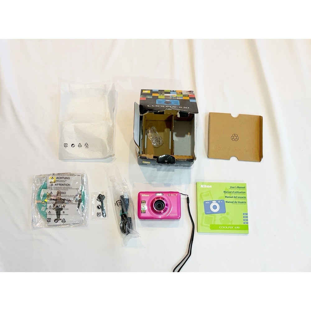 Nikon COOLPIX S30 10.1MP Waterproof Digital Camera Pink New Open Box